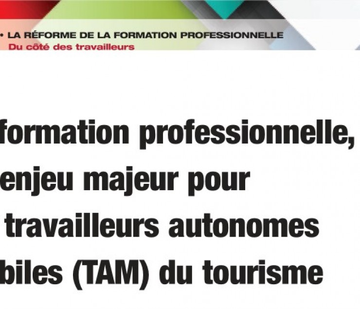 La formation professionnelle, un enjeu majeur ....