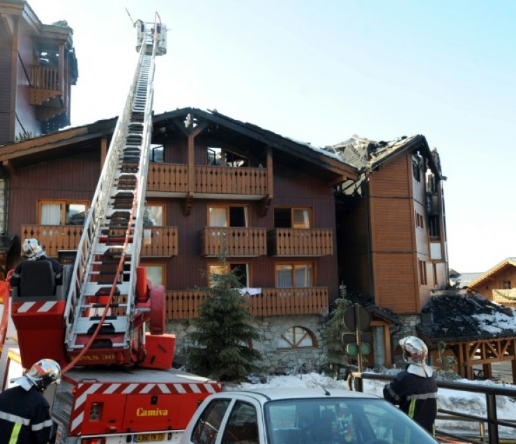 Courchevel : le logement des saisonniers incendié